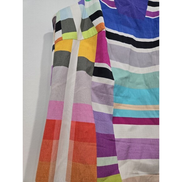 Trina Turk Mod Colorblock Sleeveless Sheath Dress Vibrant Multicolor Mini Size 4 - Picture 5 of 11